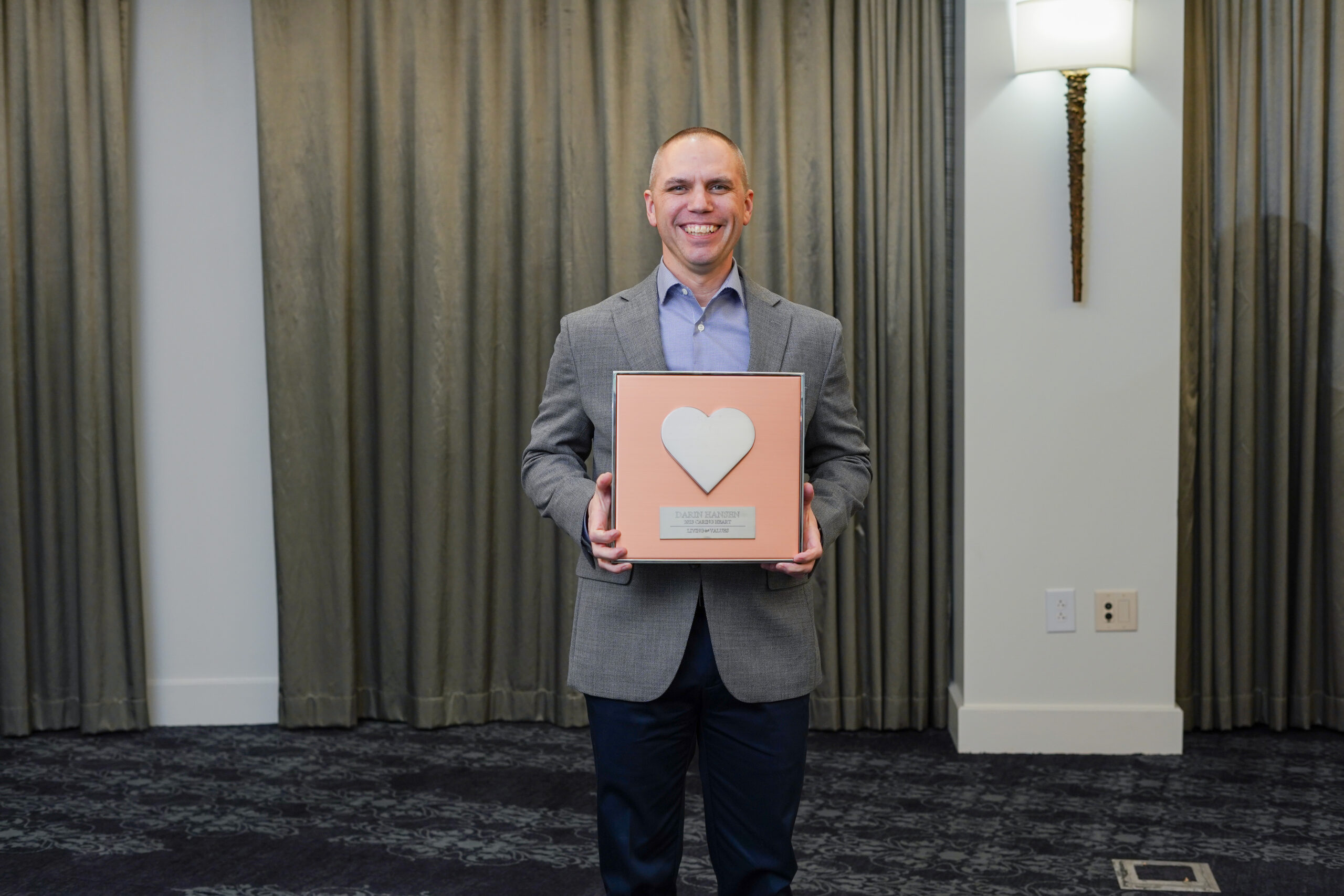 Darin Hansen Named a Living The Values Caring Heart Award Recipient